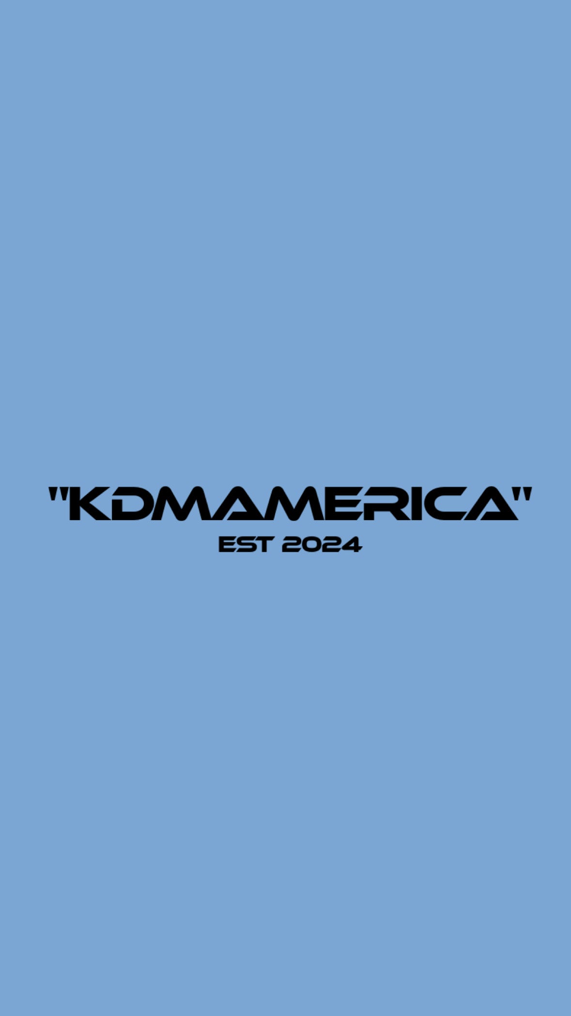 kdmamerica front/rear banner (22.5"x 4” W EST 2024)
