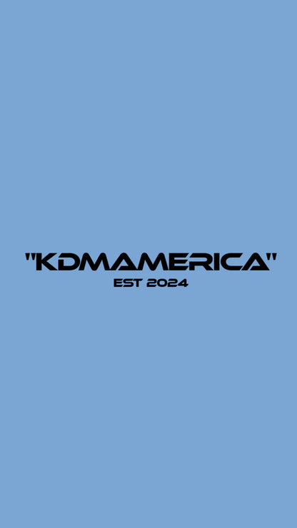 kdmamerica front/rear banner (22.5"x 4” W EST 2024)