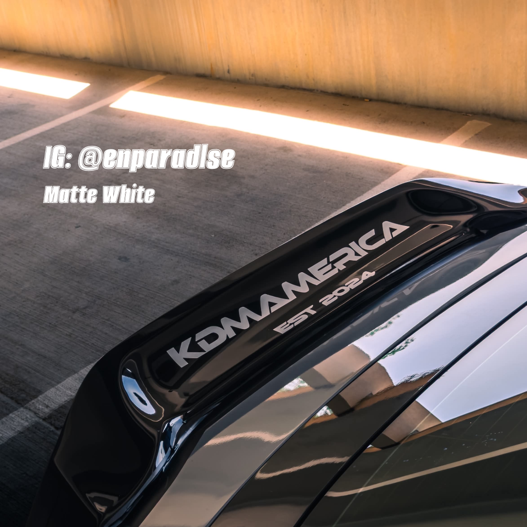 kdmamerica front/rear banner (22.5"x 4” W EST 2024)