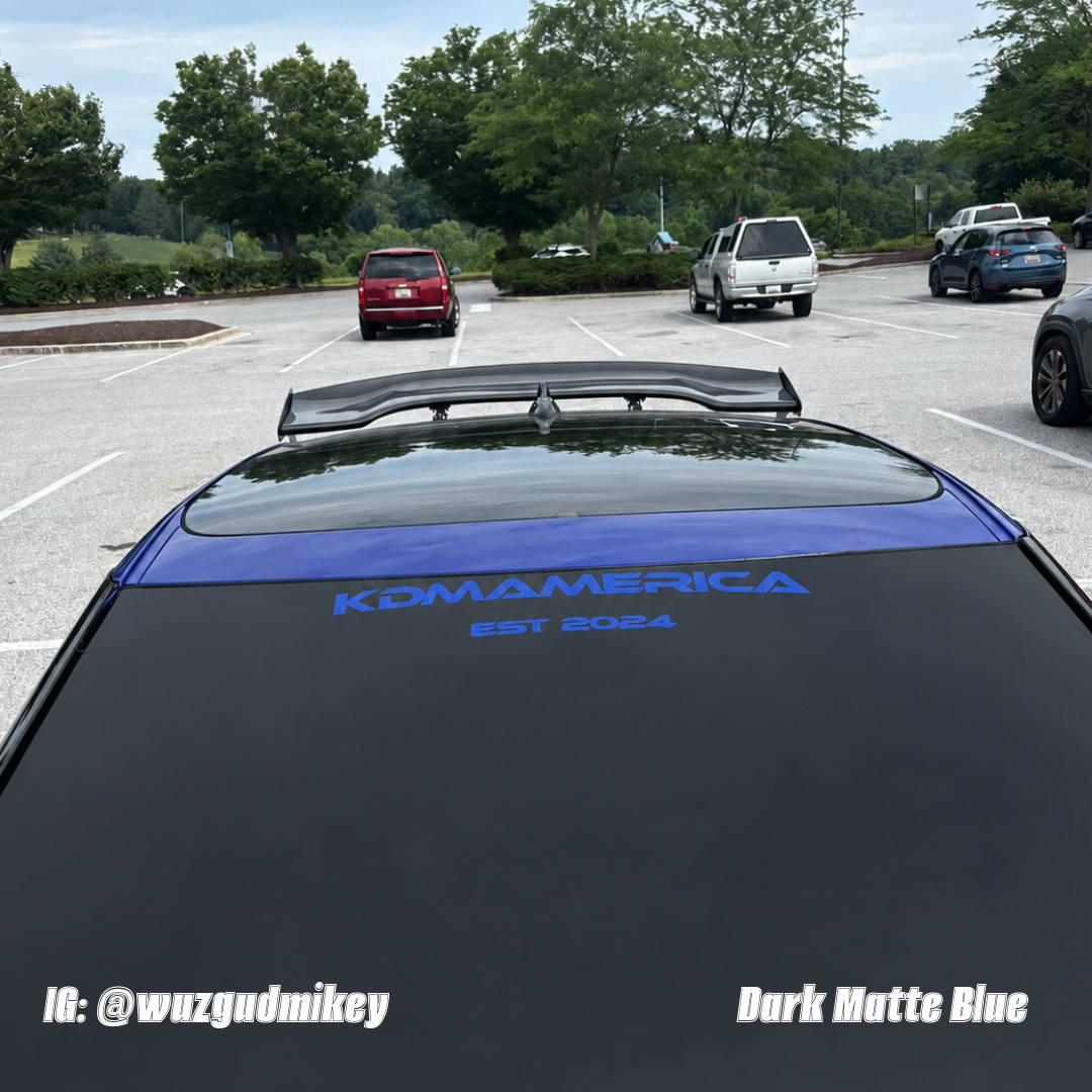 kdmamerica front/rear banner (22.5"x 4” W EST 2024)